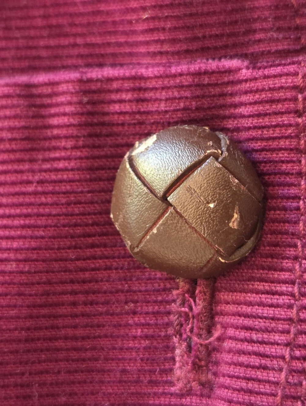 Vintage J.Crew Burgundy Corduroy Jacket Blazer Size 8 Dark Academia 90s